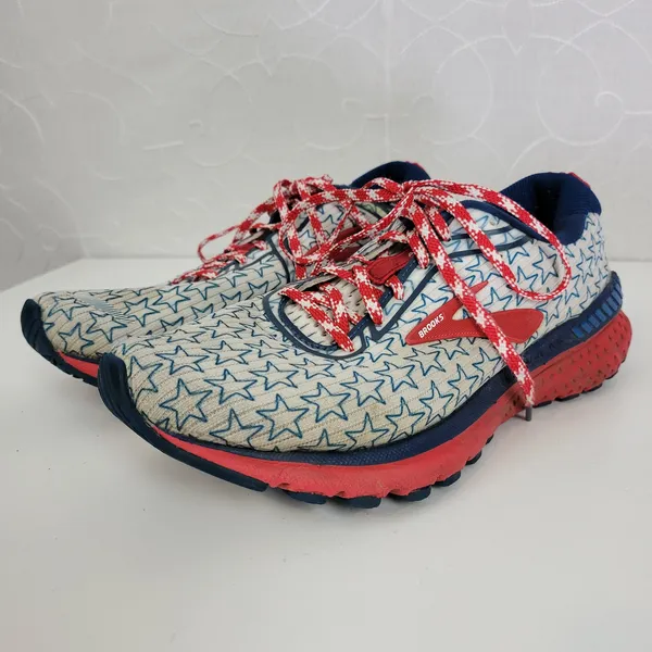 Brooks Adrenaline GTS 20 Women's Running Shoes 8‎ Blue Red Run USA Sneaker - Image 3