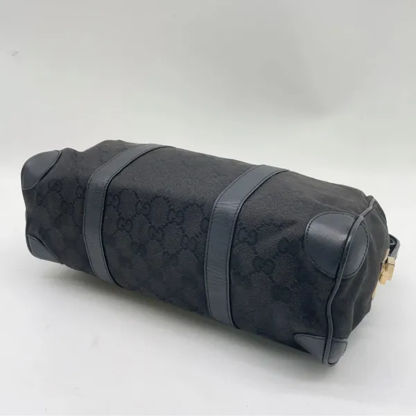 Gucci mini Boston bag canvas and leather - Image 12