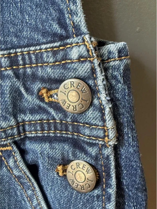 J.Crew Blue Denim Overalls Size XS - Image 4