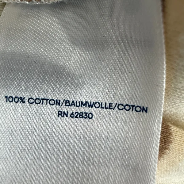 Lands' End Cream and Brown Striped Turtleneck‎ - Image 4