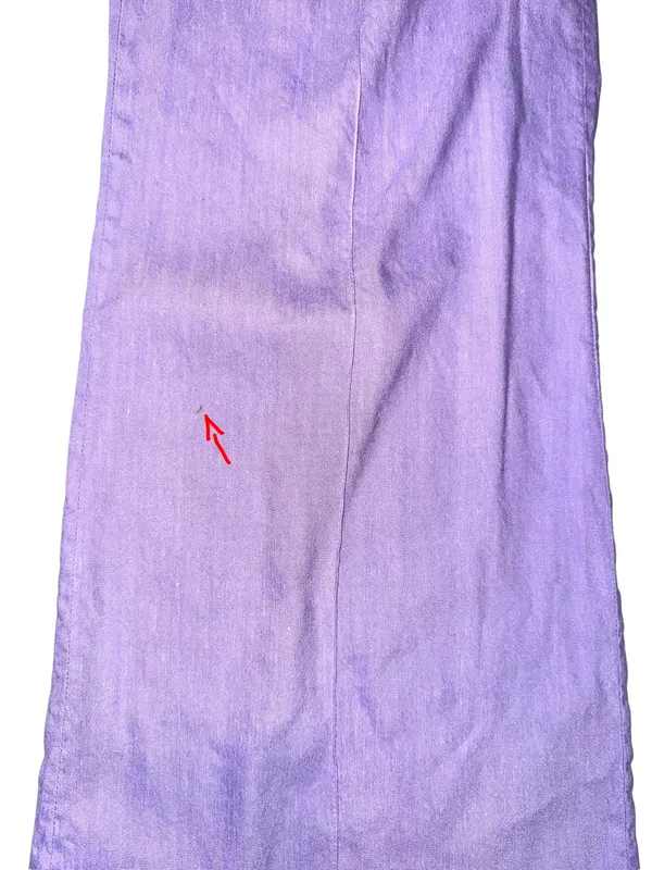 Alice + Olivia Dylan Linen Blend High Waist Wide Leg Purple Pants 0 in Solstice - Image 12