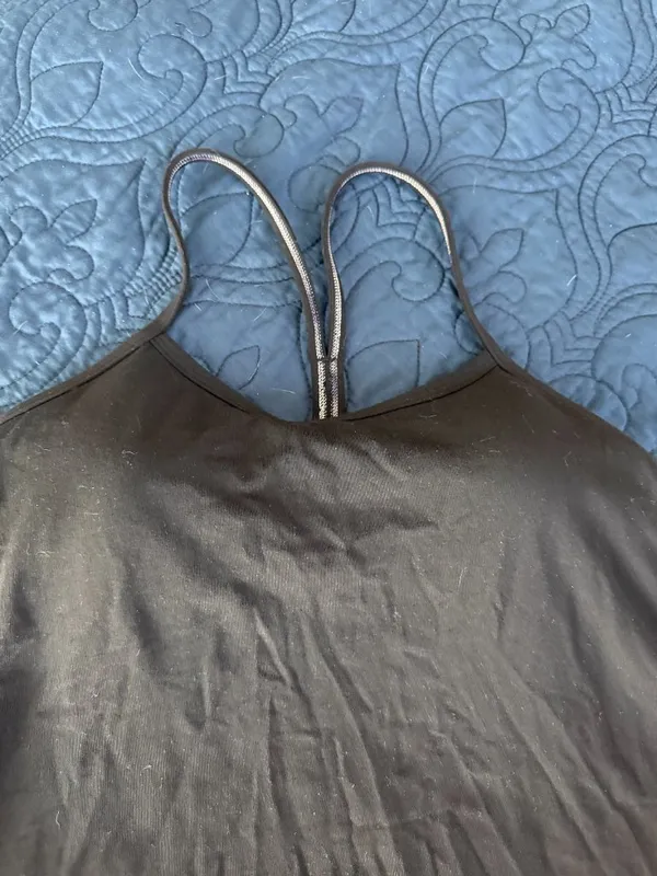LULULEMON Power Y Tank Top Black Size 6 - Image 3