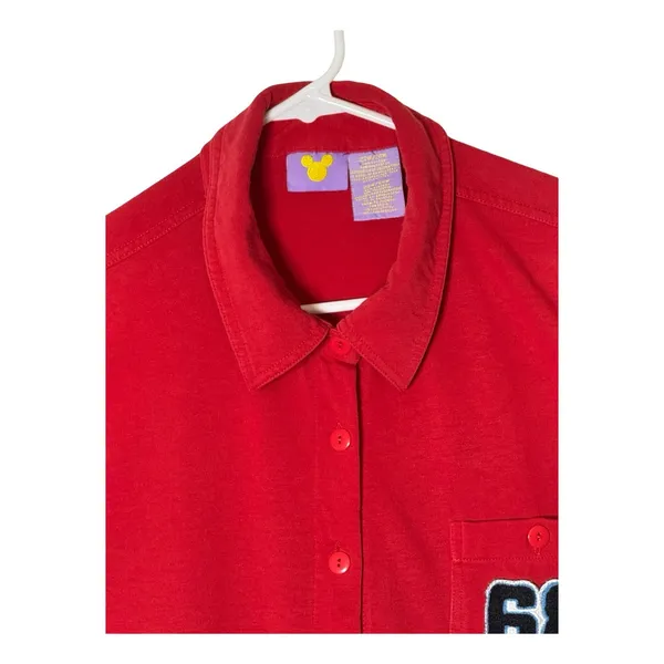 Vintage Disney Top Womens Plus Size 22 Winnie the Pooh Red Button Up Collar Vest - Image 8