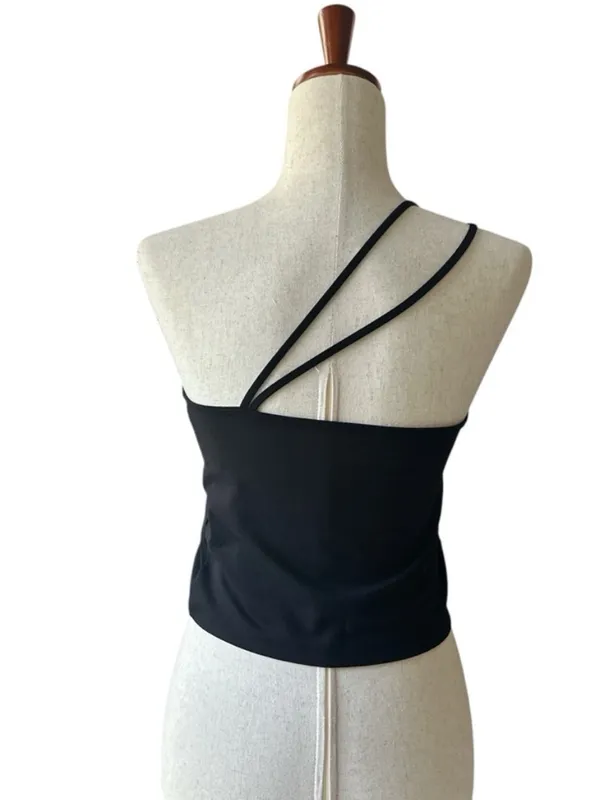 Abercrombie & Fitch Asymmetrical One-Shoulder Crop Top - Image 2