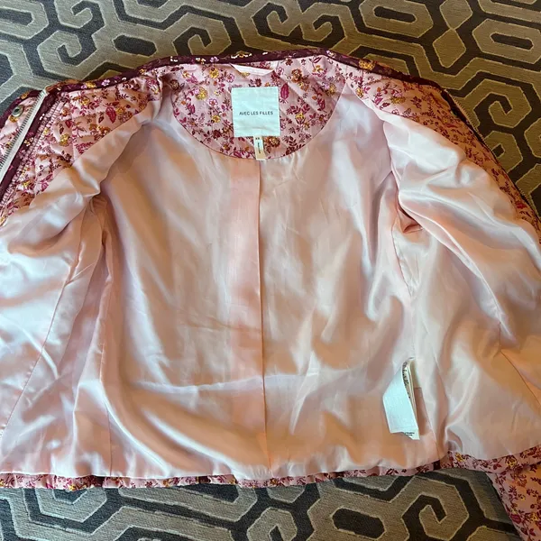 Avec Les Filles Quilted Floral Jacket - Image 6