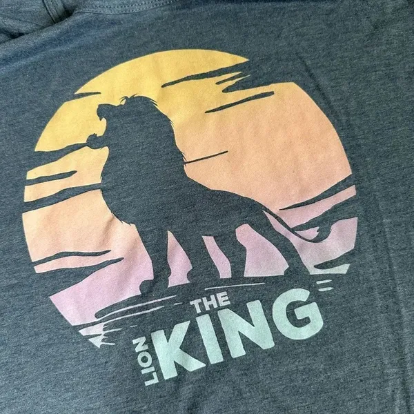 Disney The Lion King Blue Scoop Neck Short Sleeve T Shirt - Image 4