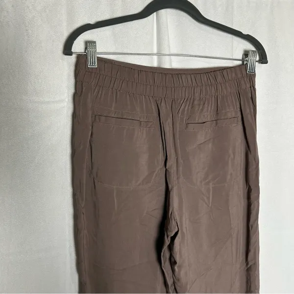 Free People Elastic Waist‎ Pull On Casual Relaxed Straight Leg Pants Size XS - Image 4