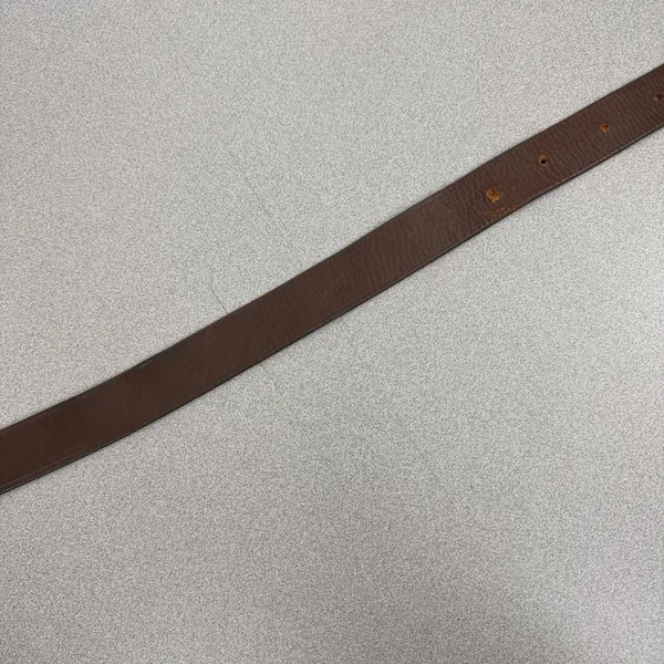 LOFT Belt Womens Medium Brown Genuine Leather Silver Buckle Preppy Casual USA - Image 3