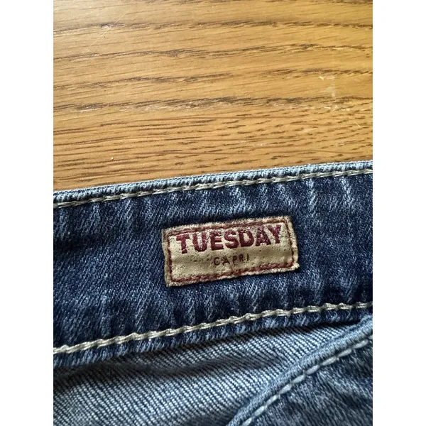 Silver Jeans Tuesday Low Rise Capri Size W29 Summer‎ Travel Vacation Denim City - Image 4
