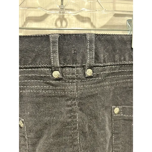 Athleta Kaleidoscope Black Corduroy Mini‎ Skirt Womens 16 Stretch Cotton Blend - Image 6