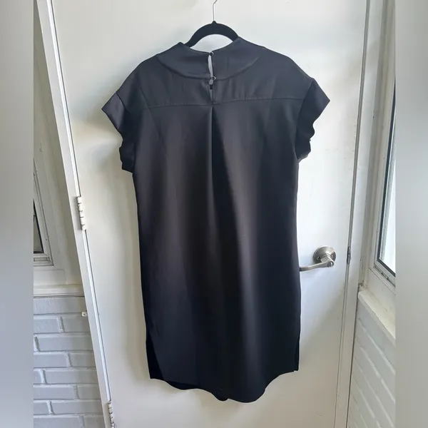 Maeve NEW WITH TAGS Black Deep V Dress medium minimalist‎ classic workwear - Image 7