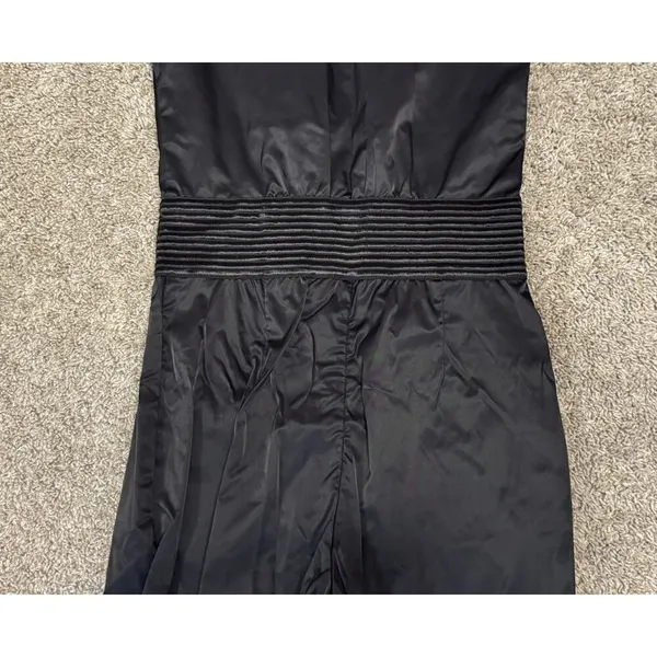 M by MADONNA Black Rhinestone Zip Front Cropped Catsuit Jumpsuit Size 8 - Image 8