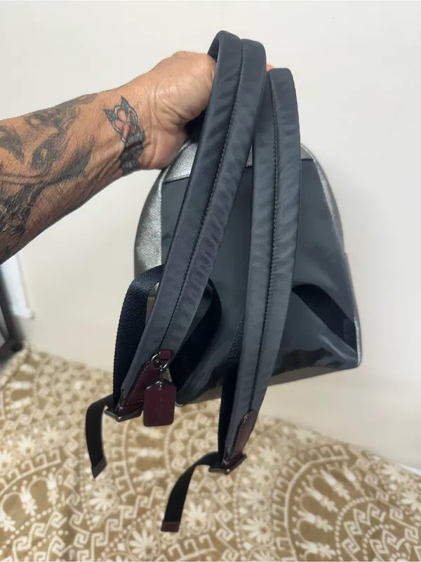 Coach Shooting start Brown Signature Canvas Leather Mini Backpack - Image 2