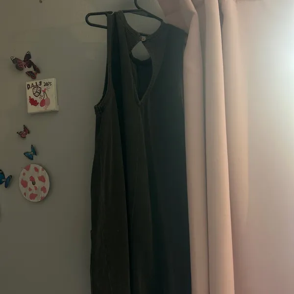 Double Zero Grey corduroy dress with pockets #corduroy #pockets - Image 3