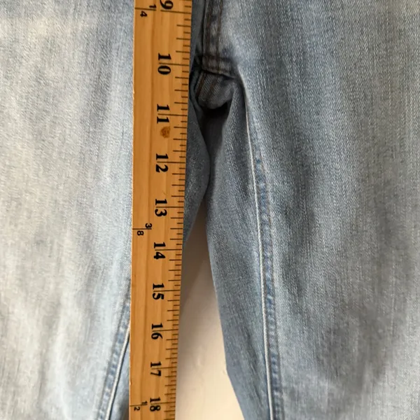 OAT New York Jeans Womens Size 10/30 Light Wash Denim Cropped‎ Raw Hem - Image 3