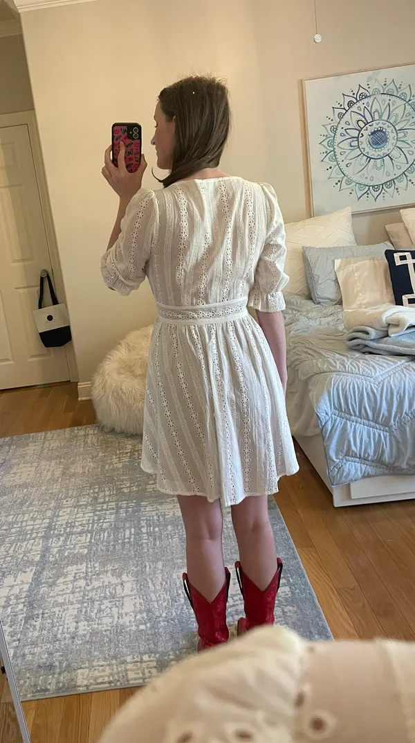 For Love & Lemons White Lace Dress - Image 5