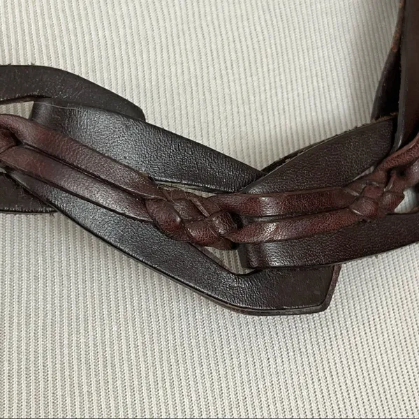 Vintage The Limited Genuine Leather Boho Waist belt Fully Adjustable S/M - Image 3