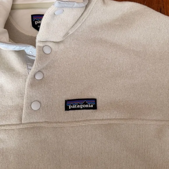 Patagonia Women's XL Better‎ Sweater Pullover Beige Cream Neutral Granola Girl - Image 3