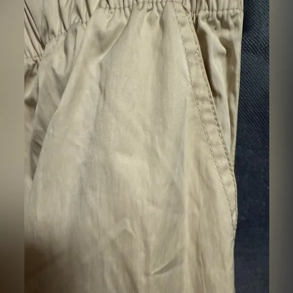 Rewash Cream Cargo parachute Pants Oversized Wide Leg Gorpcore Utility Size M - Image 13