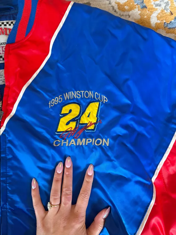 Jeff Gordon authentic NASCAR jacket Blue Size XL - Image 2