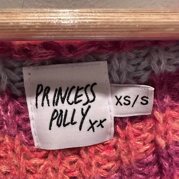 Princess Polly Colorful Short Sleeve Compassion‎ Knit Cardigan Size XS/S - Image 4
