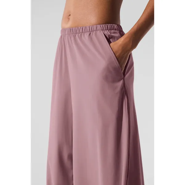 Alo Yoga Breezy Wide Leg Pant (Long) Smoky Quartz S - Image 5
