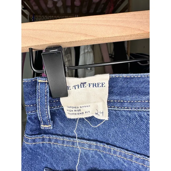 We the‎ Free The Maggie Mid Rise Straight Leg Jeans Size 24 Baggy Boyfriend Fit - Image 15