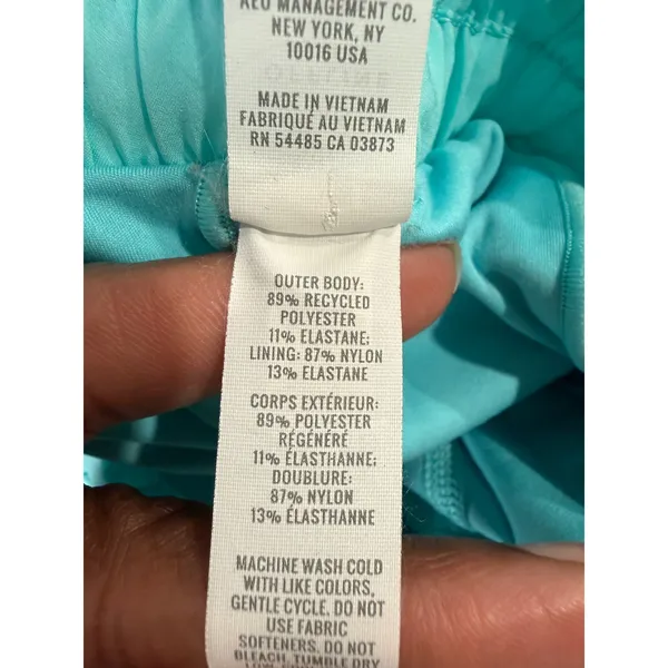 OFFLINE by Aerie Real Good Low Rise Smocked Athletic Shorts‎ Turquoise Blue XS - Image 6