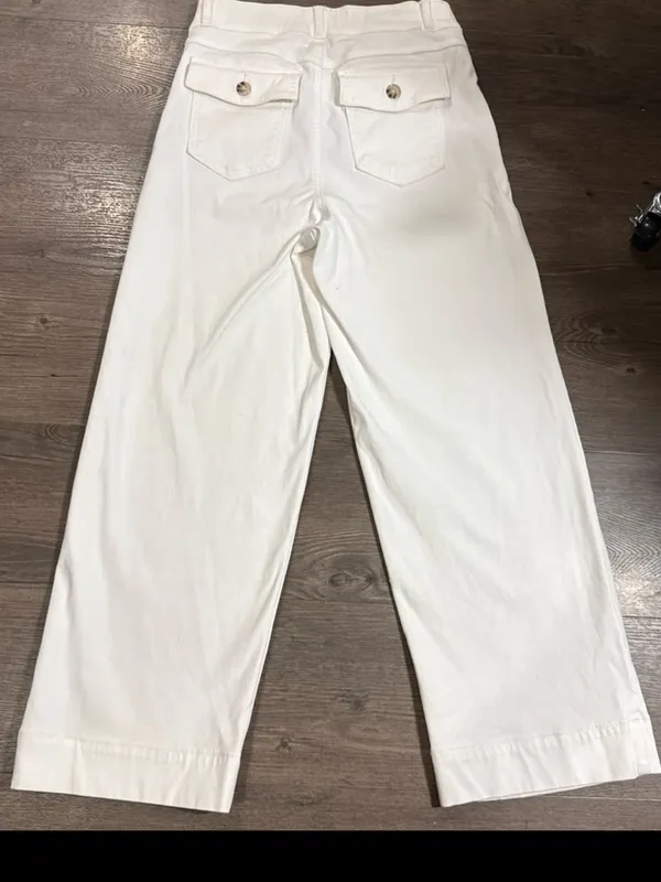 Women's Spanx Twill Cropped Wide Leg Pant. Size Medium - Image 7