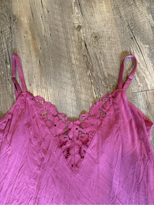 Eberjey Women's Naya Chemise Slip In Raspberry XL - Image 5
