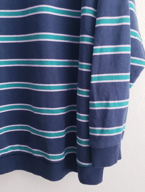 American Eagle Striped Long Sleeve Crew Neckline Sweater - Image 5