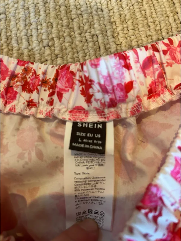 Shein Pink Floral Set L - Image 4