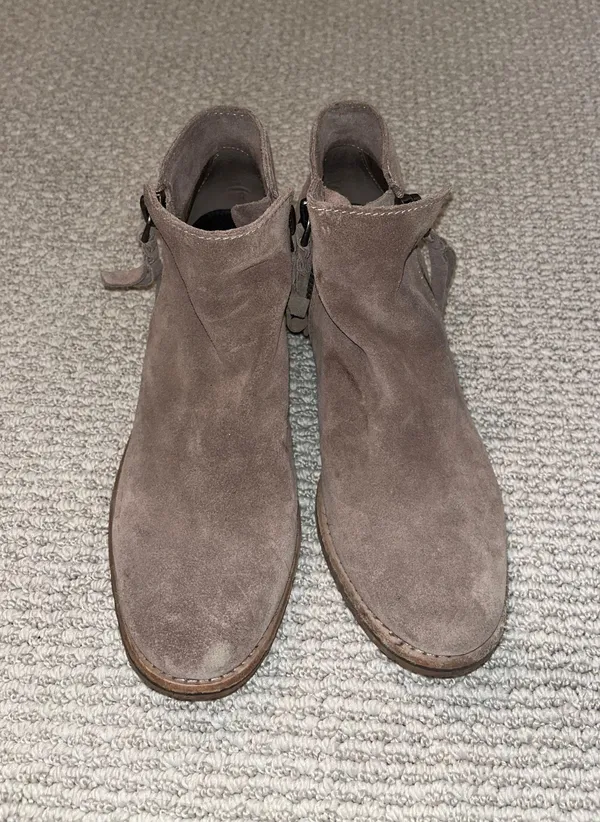 Tan Suede Short Boots - Image 4
