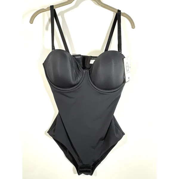 Wacoal Red Carpet Strapless Shaping Body Briefer Black 36D 801219 - Image 2