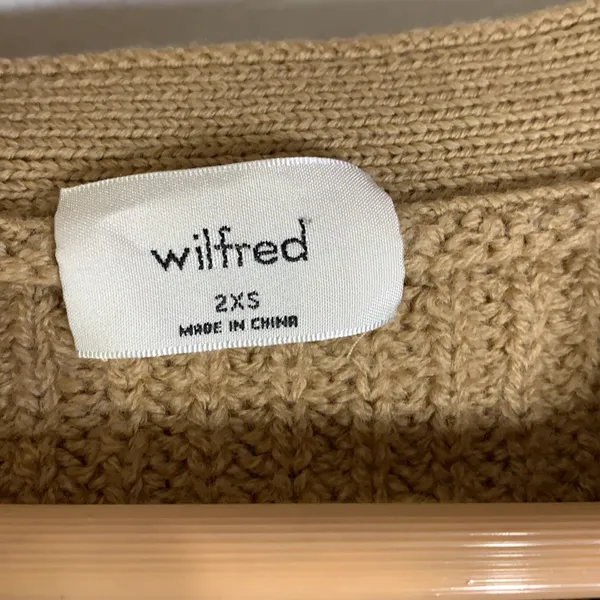 Wilfred merino wool camel button‎ down cardigan - Image 2