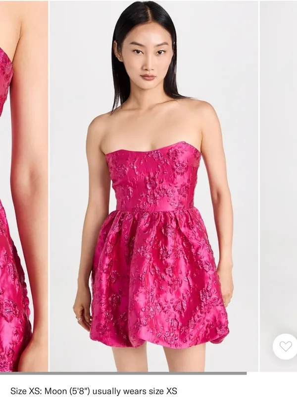 NEW Amanda Uprichard Addison Fuchsia Bubble Mini Dress, Medium, MSRP $236 - Image 6