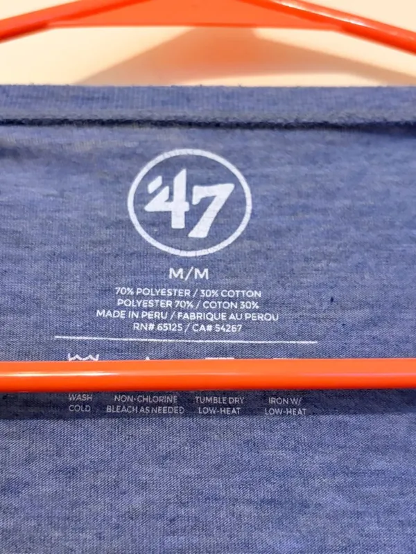 Women's Royal Blue 47 Brand Seattle Mariners Round Neck T-Shirt Size Medium - Image 2