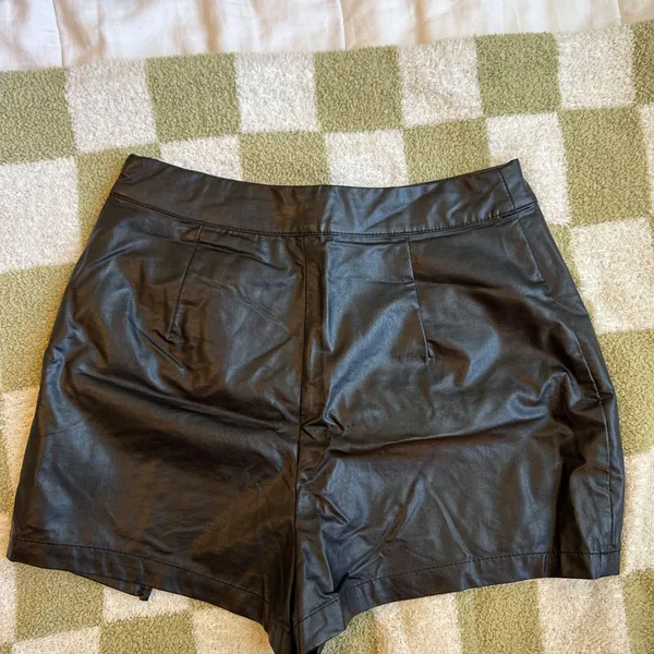 Grey Bandit Leather Skort - Image 2