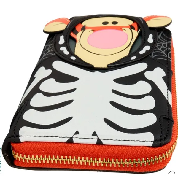 Disney Loungefly Winnie The Pooh Skeleton Tigger Glow in the Dark Wallet NEW - Image 7