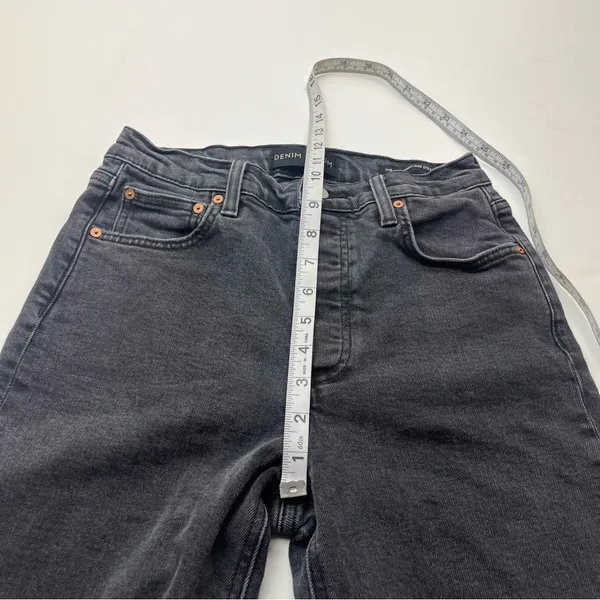 Aritzia Denim Forum Arlo High Rise Straight 28L Womens‎ 26 Waist Faded Black Denim Jean - Image 10