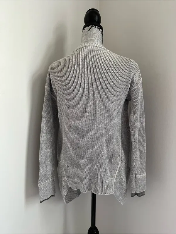 Lululemon grey cotton yarn vestigan oversized fit - Image 3