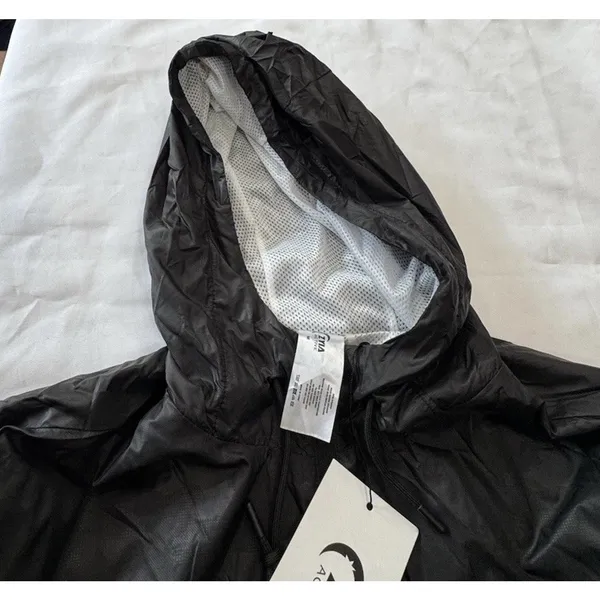 ZYIA Active Black Hooded Windbreaker Jacket Womens Medium M New With Tags NWT - Image 11