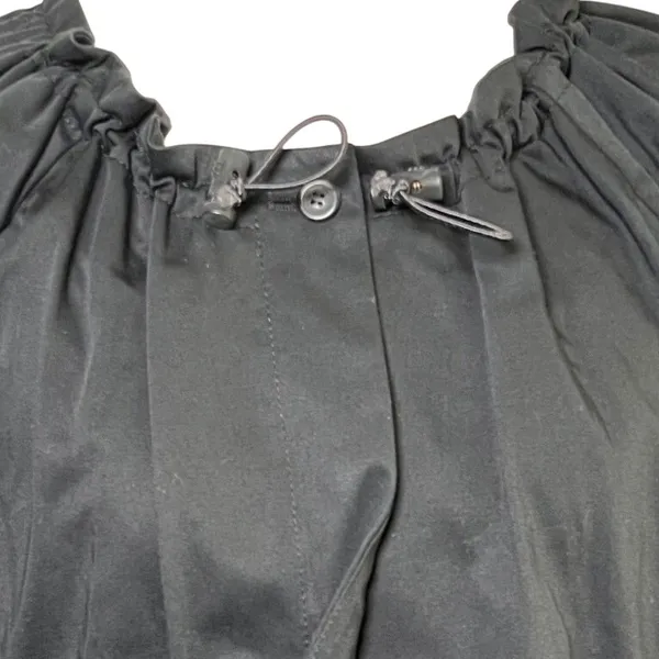 Quiet Luxury Minimalist Cropped Jacket Black Theory Snap‎ Front Chic Modern S - Image 4