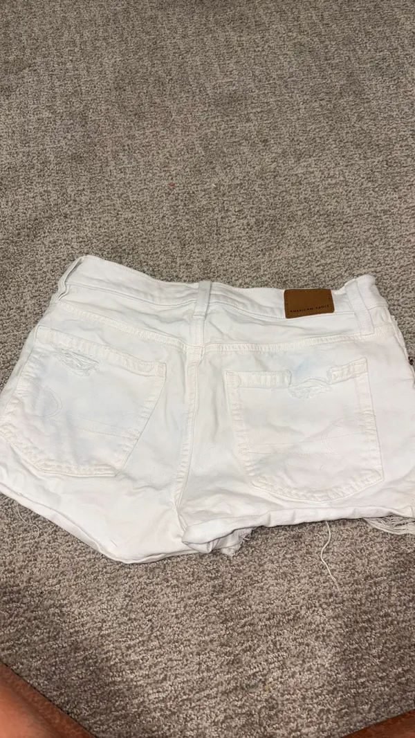 American Eagle jean shorts white - Image 5