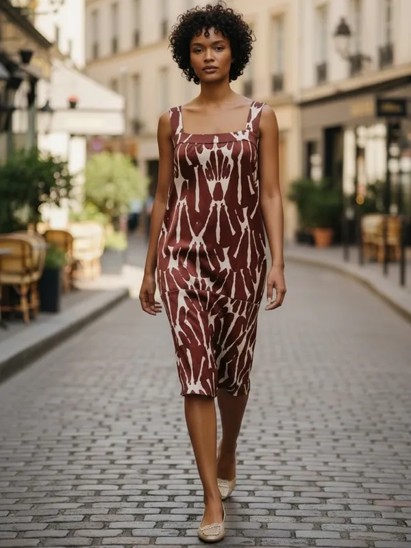 DIANE VON FURSTENBERG Matilda Silk Dress jiraffe size 8 - Image 9