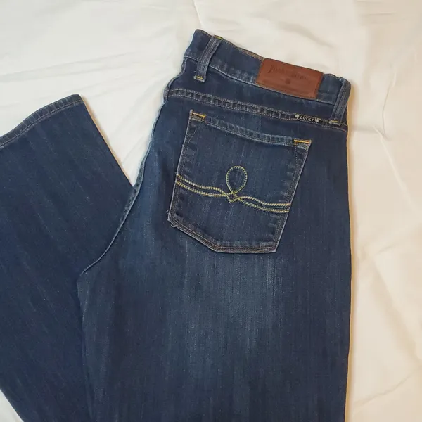 Lucky Brand Blue Flare Wide Leg Jeans - Image 11
