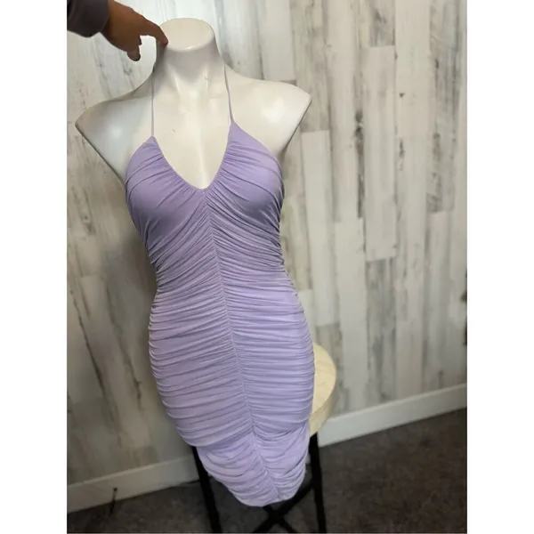 Purple midi dress Purple - Image 6