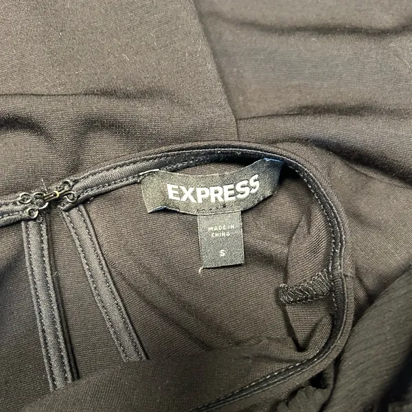 Express Classic Black Jumpsuit with Lace Sleeves - Image 6