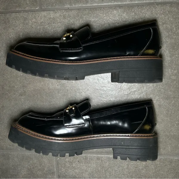 Sam Edelman Laurs Black Chunky Platform Lug Sole Loafers Women’s Shoe Size 8.5 - Image 8