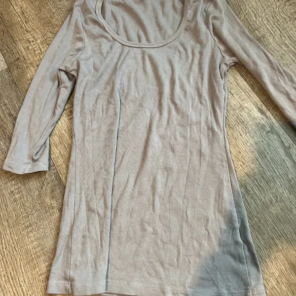 PJ HARLOW norah 3-4 sleeve‎ rib tee in clay size small - Image 5
